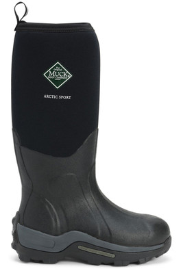 Arctic Sport Mens Pull On Wellington Boot - Black/Black