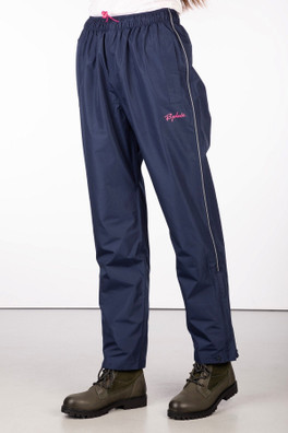 Ladies Waterproof Overtrousers - Navy/Silver