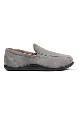 Relax Men's Regular Fit Suede Slipper - Urban Grey
