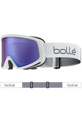 Bedrock Plus Unisex Snow Goggles - Matte White/azure