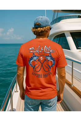 Crossed Bills Mens T-Shirt - Orange