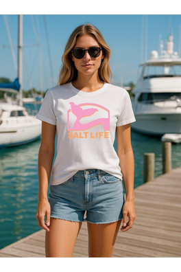 Mermaid Tail Womens T-Shirt - White