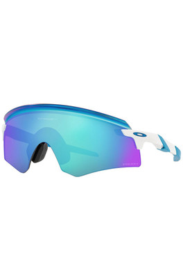 Encoder Unisex Cycling Sunglasses - Polished White/Prizm Sapphire