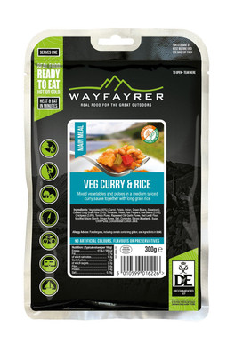 Vegatable Curry & Rice 300g Camping Food - 300g Pouch
