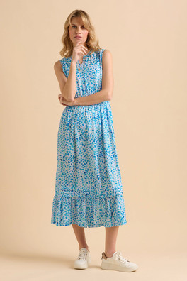 Sea Womens Glitter Maxi Dress - Navy