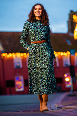 Luna Womens Dress - Green