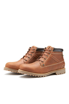 Grampian Mens Waterproof Ankle Boots - Dark Tan