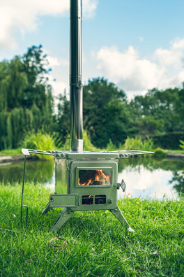 Nomad View Medium Camping Stove - Silver