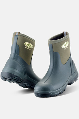 Midline Unisex Mid Height Wellies - GREEN