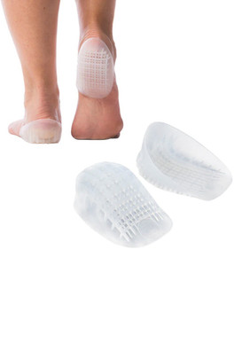 Heavy Duty Gel Heel Cups - Clear