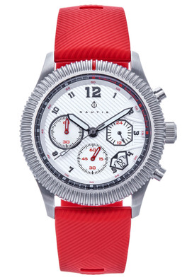 Meridian Chronograph Deep Diving Strap Watch - Red