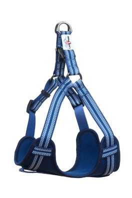 Comfort Reflective Step-in Harness - Navy Blue