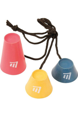 Jumbo Pyramid Unisex Golf Tees - Red/Yellow/Blue