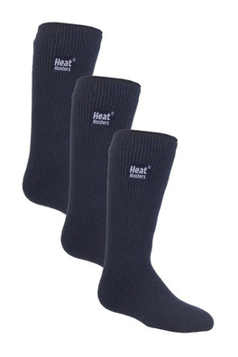 Kids Thermal Winter Socks 3-Pack - Indigo Blue
