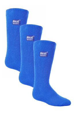 Kids Thermal Winter Socks 3-Pack - Royal Blue