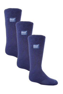 Kids Thermal Winter Socks 3-Pack - Deep Blue
