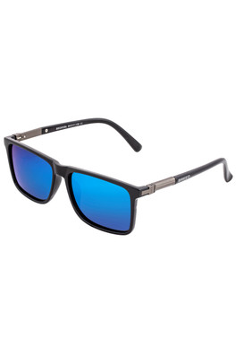 Caelum Mens Polarized Sunglasses - Black/Blue