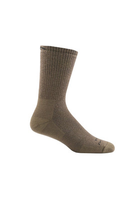 Mens Merino Wool Boot Socks with Full Cushion - Coyote Brown