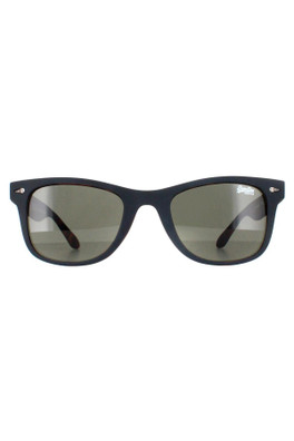 Rookie Sunglasses - Matte Navy Havana / Green
