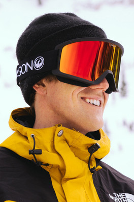 DX3 OTG Unisex Snow Goggles - Black/Red Ion/Amber