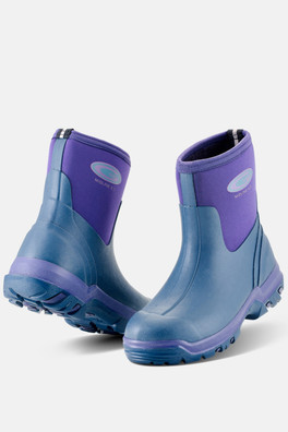 Midline Womens Mid Height Wellies - PURPLE
