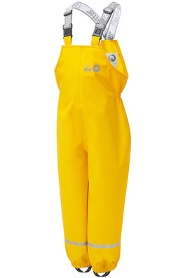 Forest Ranger Kids Waterproof PU Dungarees - Yellow