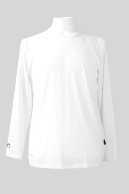 Mens Long Sleeve Tech Tee 92% Recycled Polyester - White