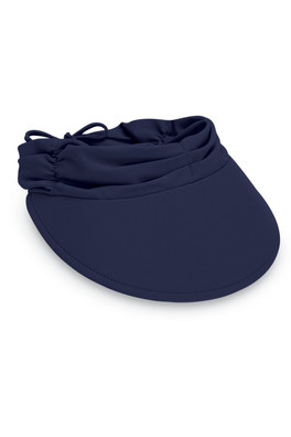 Aqua Visor Lycra Womens Sun Visor - Navy