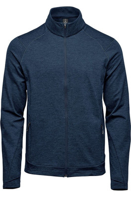 Treeline Performance Mens Track Jacket - Dark Navy Heather