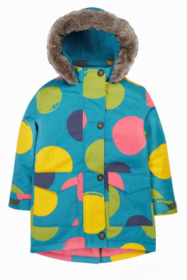 Kids Waterproof Sherpa Lined Penhale Parka Coat - Super Spot