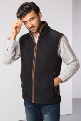 Huggate Mens Premium Fleece Waistcoat - Iron