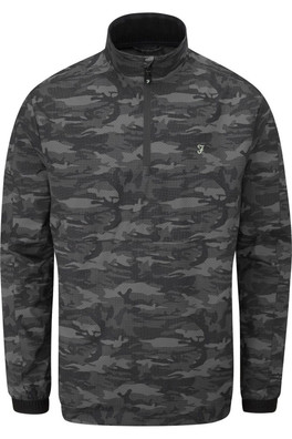 Parker Mens Showerproof Camouflage Jacket - Black