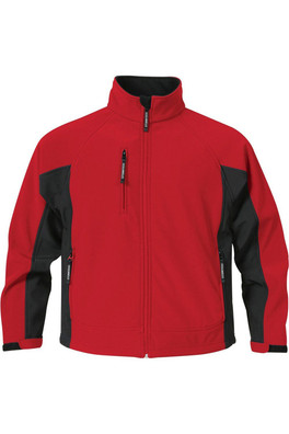 Bonded Teflon® Mens DWR Wind Repellent Jacket - Stadium Red/Black