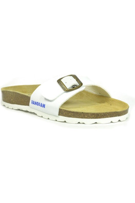 Malaga Sano Womens Sandals - White/Brown
