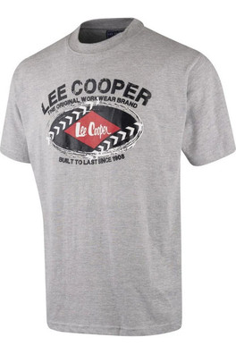 Mens Graphic Print T-Shirt - Grey Marl