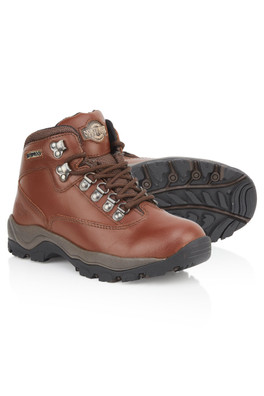 Peak Womens Leather Waterproof Walking Boots - Brown