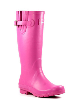 Largo Womens Rubber Wellington Boots - Pink