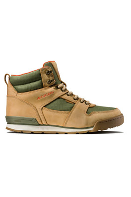 Monty Hi Hydroguard Mens Waterproof Hiking Shoes - Tan/Olive