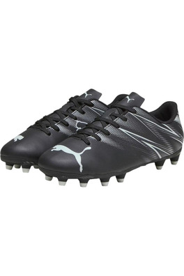 Attacanto Turf Training Kids Football Boots - Black/Silver