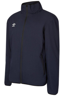 Club Essential Mens Bonded Jacket - Dark Navy/White