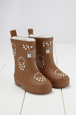 Kids Colour Changing Winter Wellies - Toffee