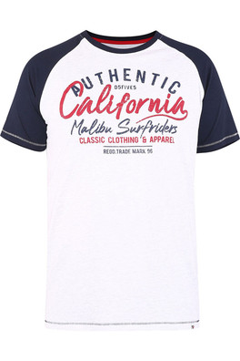 D555 Sparrow California Surf Riders Mens T-Shirt - Off White Marl