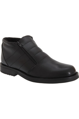 Twin Zip Mens Thermal Lined Boots - Black