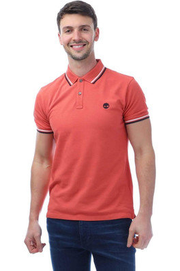 Oyster River Mens Logo Polo Shirt - Pink