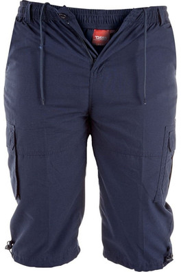 Mason Mens Kingsize Cargo Capri Shorts - Navy