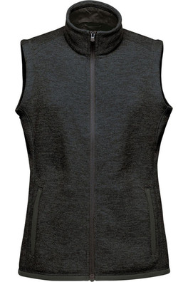 Avalanche Womens Full Zip Gilet - Black Heather