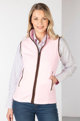 Huggate Ladies Premium Fleece Waistcoat - Pink