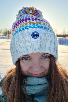 Candy Stripe Nordic Knit Unisex Bobble Hat - Candy Stripe