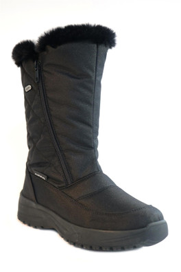 Seren Women's Winter Boots with Ice Grips - Black