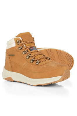 Nevis Womens 3M Thinsulate Waterproof Hiking Boots - Camel (Nubuck)